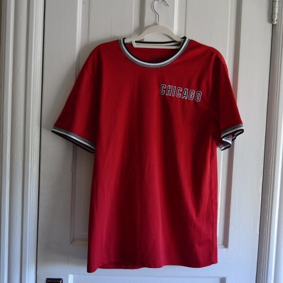 Carbon "Chicago" Embroidered Short Sleeve Jersey Tee Size Large - Picture 6 of 14